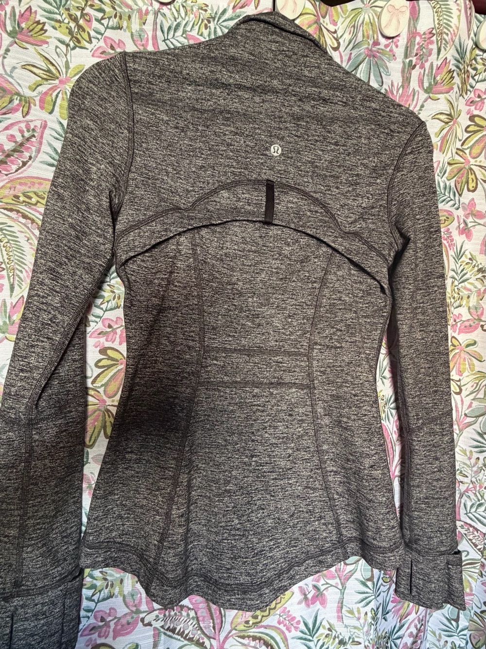 lululemon athletica Charcoal Heathered Zip Hoodie